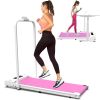 Under Desk Treadmill, Walking Pad, 2 in 1 Portable Treadmill with Handle Remote Control LED Display, Walking Jogging Machine for Home Office Use(265 l