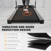 250LBS Folding electric treadmill Bluetooth APP support walking aerobic training 12 preset program 5in-LCD display 2.5HP motor home / office adult men