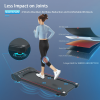 280LBS Aerobic training walker remote control portable running table lower treadmill preset program 2.5HP silent motor room court and office, adult me