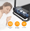 250LBS Folding electric treadmill Bluetooth APP support walking aerobic training 12 preset program 5in-LCD display 2.5HP motor home / office adult men